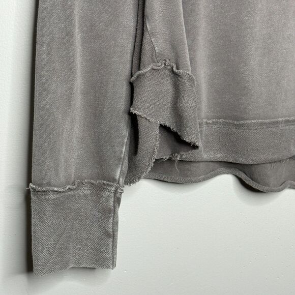 Easel‎ Womens Oversized Sweater Medium Taupe Gray Washed Grunge Boho Lagenlook - Picture 7 of 10